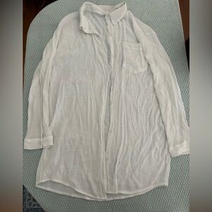 White Linen Button Down